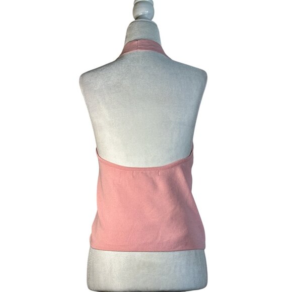 MORE TO COME Dixie Halter Top in Light Pink New Womens Sleeveless Knit - Picture 7 of 12